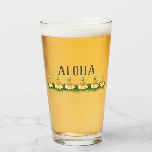 Verre Frontière Aloha Pineapple (Devant (rempli))