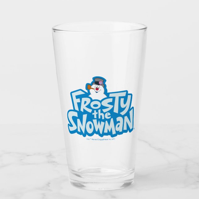 Verre Frosty the Snowman™ | Logo empilé gelé (Devant)
