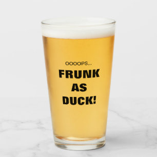 Verre Frunk drôle comme un canard ! Bière