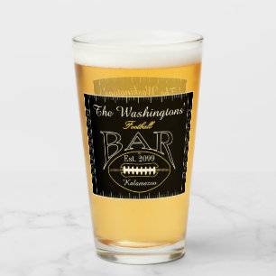 Verre Fun American Football Bar Boire Bière Pint Bière