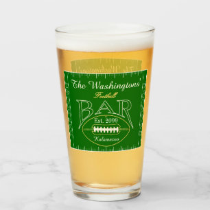 Verre Fun American Football Bar Boire Bière Pint Bière