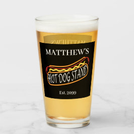 Verre Fun Hot Dog Stand Drinkware Soda Beer Pint
