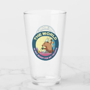 Verre Funny Groundhog Le monde n'est pas prêt chanteur