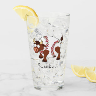 Verre Funny Sports de baseball Enfants Caricature Animal