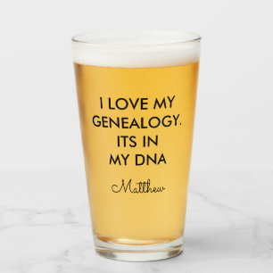 Verre Gag ADN généalogique de la réunion familiale