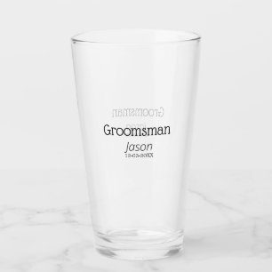 Verre garçon d'honneur enterrement de vie de jeune fille