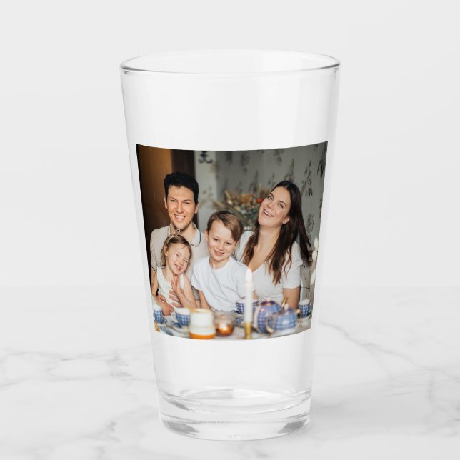 Verre Garde personnalisée photo de famille (Devant)
