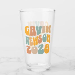 Verre Gavin Newsom 2028 Pour Président Wavy Text