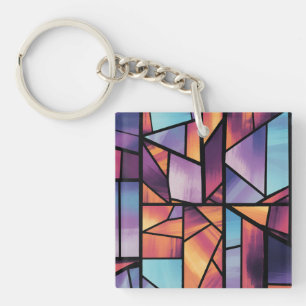 Verre géométrique vibré Art