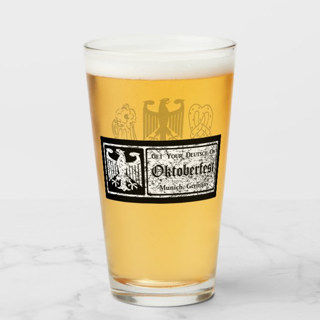 Verre Germanfest - Oktoberfest (Devant (rempli))