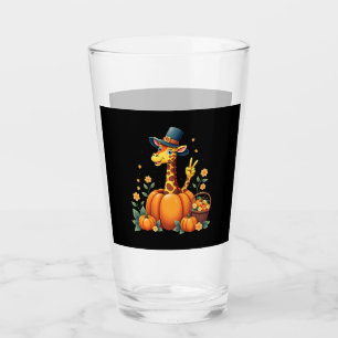 Verre Girafe de la chute de citrouille d'automne de reme