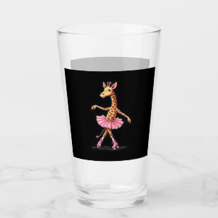 Verre Girafe sur des patins à roulettes en débardeur tut