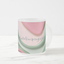 Verre givré mug dans un graphique élégant