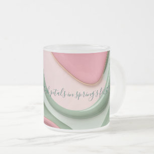 Verre givré mug dans un graphique élégant