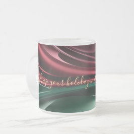 Verre givré mug dans un graphique stylé