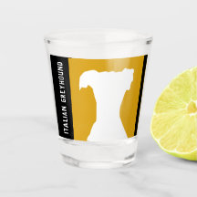Verre glacé glacé gris rétro italien jaune