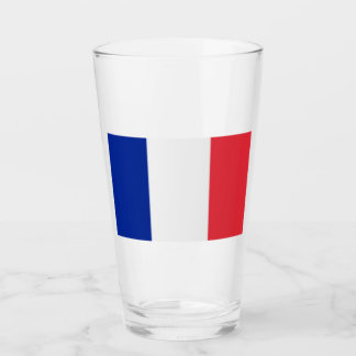 Verre Glass Tumbler France Flag 16 onz
