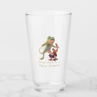 Verre Glide urbain - Selfie avec Chameleon géant