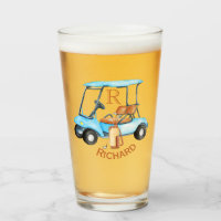 Golf Panier Monogramme Prénom Bière amusante
