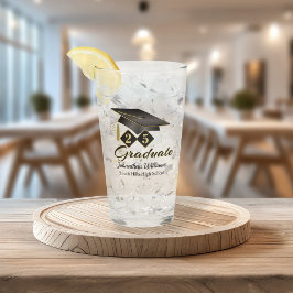 Verre Graduation Personnalisée Noir & Or 20XX