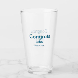 Verre grand garçon ajouter nom félicitations date année