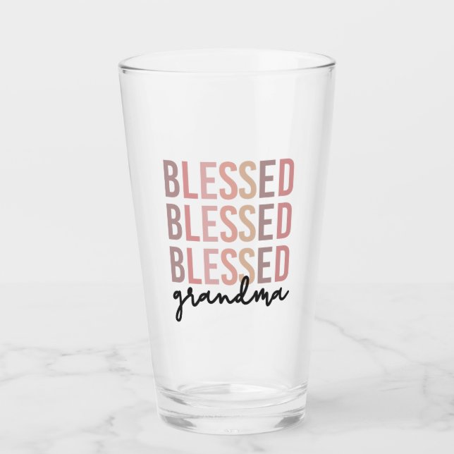 Verre Grand-mère béni | Cadeaux pour grand-mère (Devant)