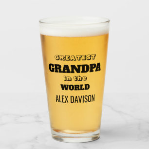 Verre Grand-Père Au Nom Du Monde