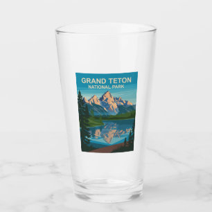 Verre Grand Teton National Park Paysage Art de Voyage