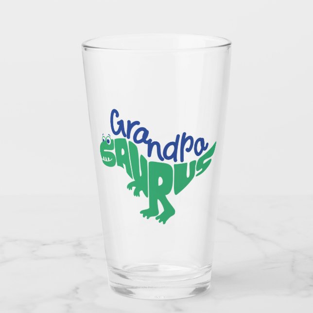 Verre Grandpa Saurus Graphisme (Devant)
