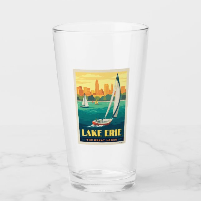 Verre Grands Lacs | Lac Érié (Devant)