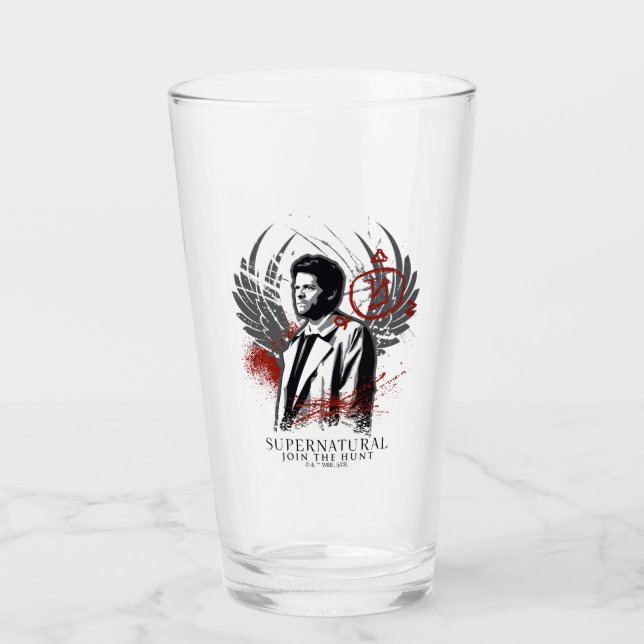 Verre Graphique de graffiti de Castiel surnaturel (Devant)