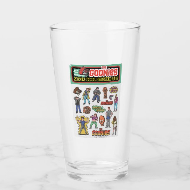 Verre Graphique de la feuille d'autocollants rétro Gooni (Devant)