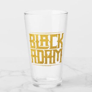 Verre Graphique de nom empilé Adam noir