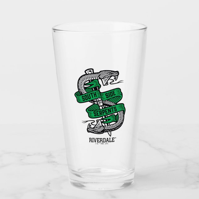 Verre Graphique des serpents du côté sud (Devant)