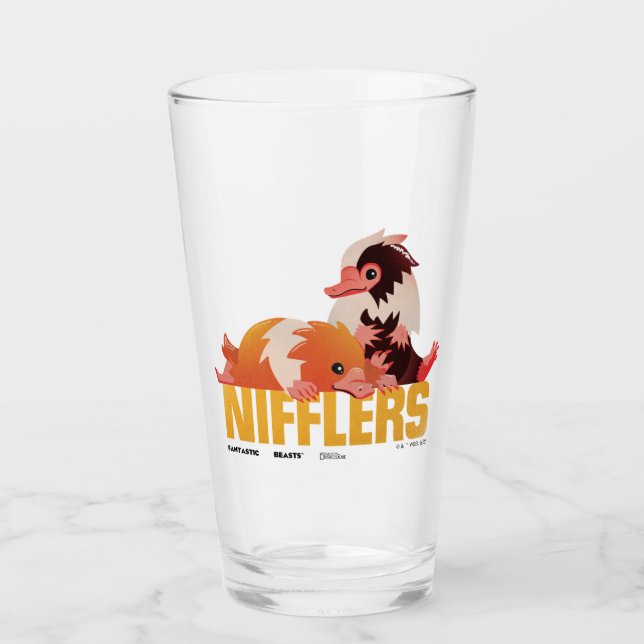 Verre Graphique Vintage des nifflers (Devant)