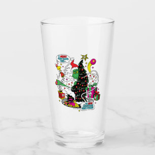 Verre Graphisme de Noël coloré de Grinch