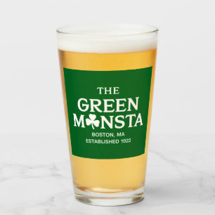 Verre Green Monsta Boston Green Monstah cadeau de baseba