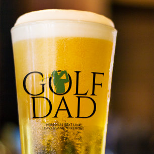 Verre Green Pint Cool tendance "GOLF DAD"