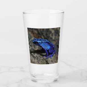 Verre Grenouille à tarte à poison bleu, grenouille bleue