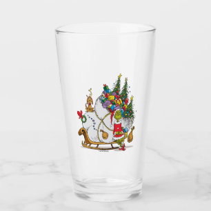 Verre Grinch Classique Grinch et Max avec le traîneau