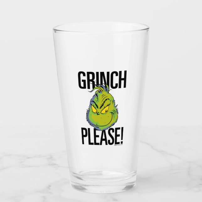 Verre Grinch | Drôle Grinch S'Il Vous Plaît Citer (Devant)