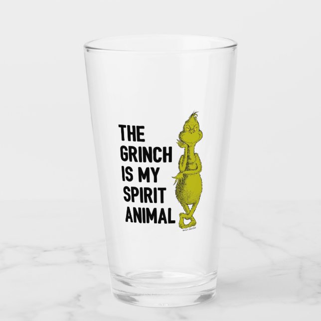 Verre Grinch est mon Esprit Animal (Devant)