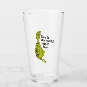 Verre Grinch   Visage drôle du Grinch au repos