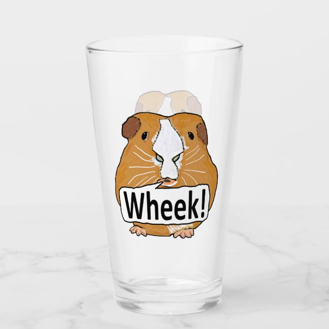 Verre Guinée Pig Wheek (Devant)