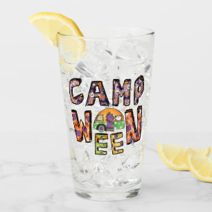 Verre Halloween Camping Jeu de mots