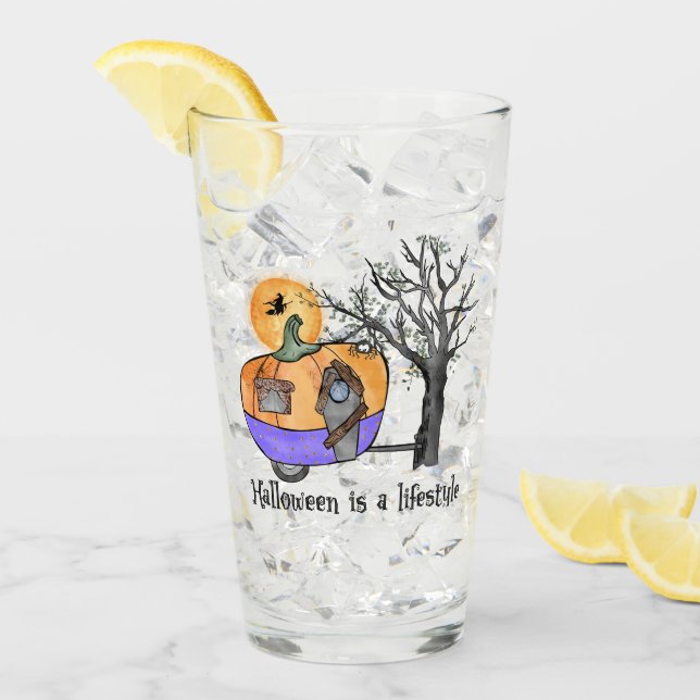 Verre Halloween est un mode de vie | Camper | Remorque (Devant glace)