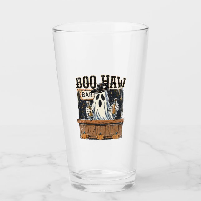 Verre Halloween occidentale rétro Boo Haw (Devant)