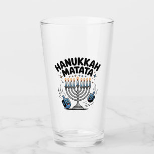 Verre Hanukkah Matata Drôle Hanukkah Juif