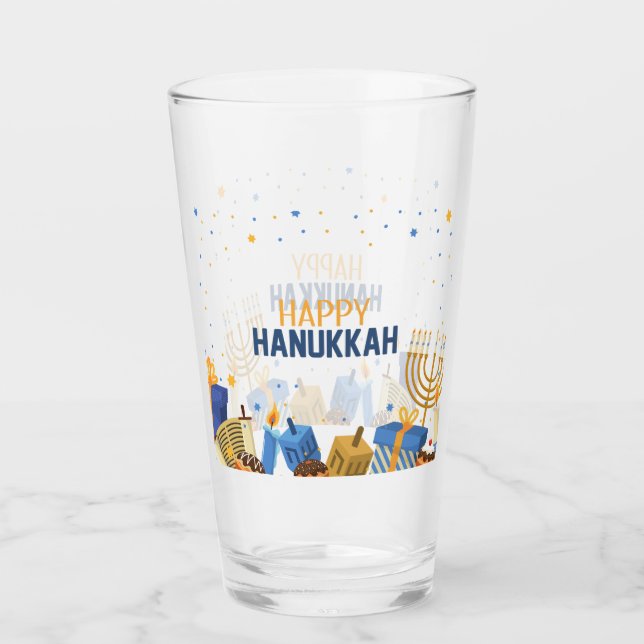 Verre Happy Hanukkah Entertaining (Devant)
