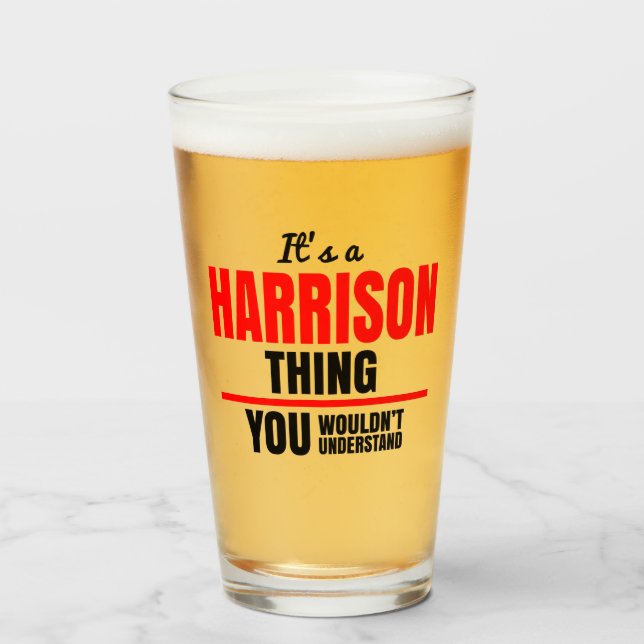 Verre Harrison ce que vous ne comprendriez pas nom (Devant (rempli))